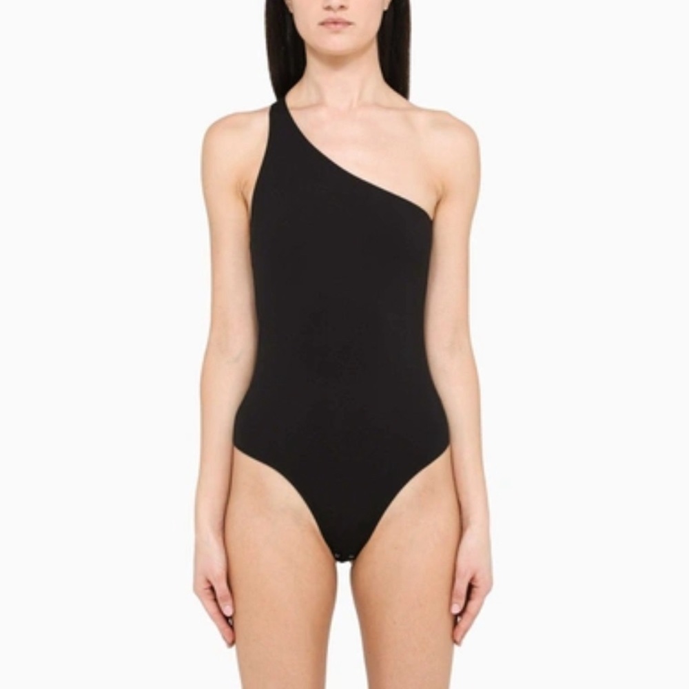 Alexander McQueen NWT One Shoulder Bodysuit Black size 46 (A-8) - Picture 10 of 16